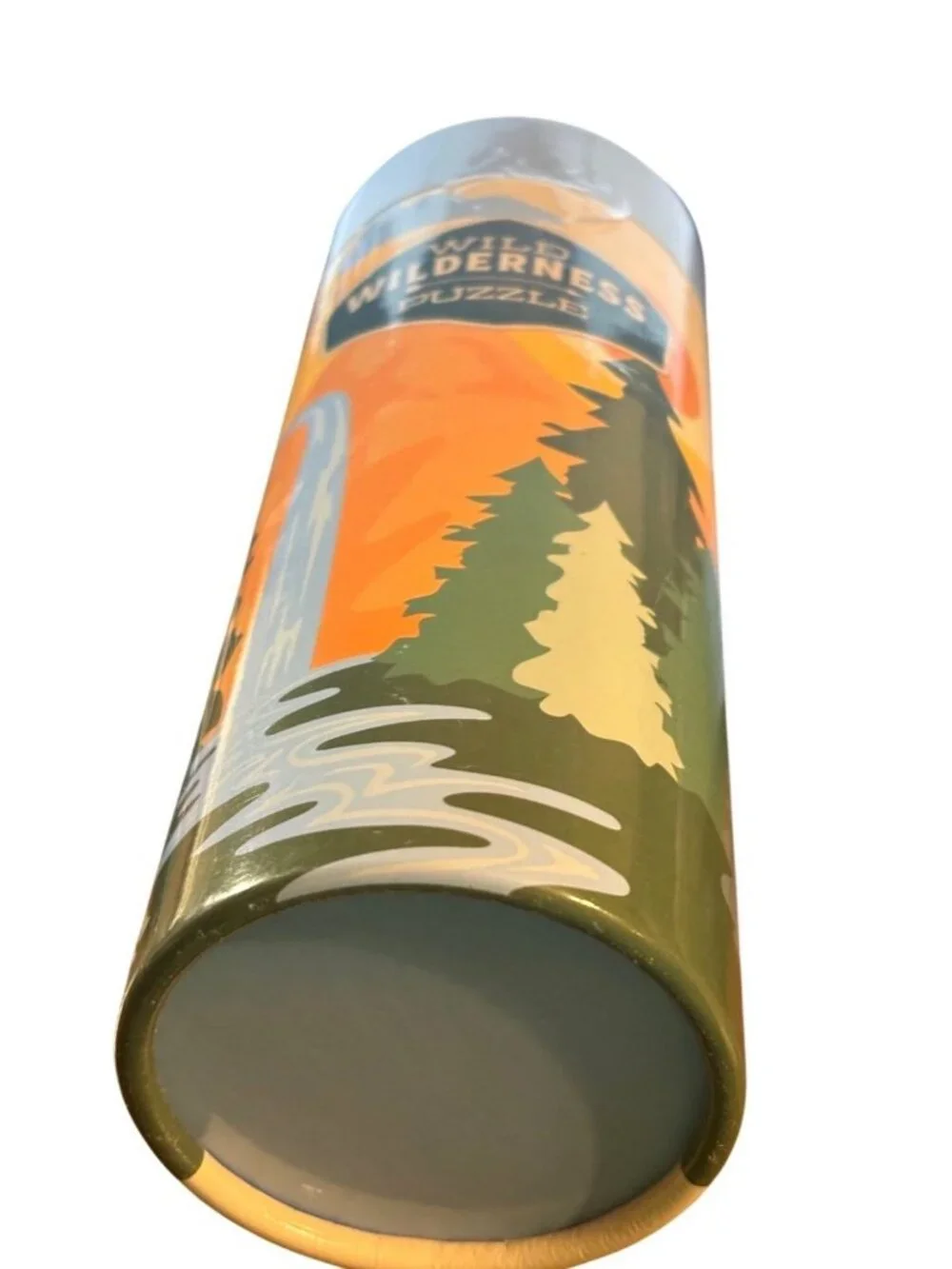Wild Wilderness Jigsaw Puzzle 150-Pc Cylindrical Container Family WOODS Fun BLUE